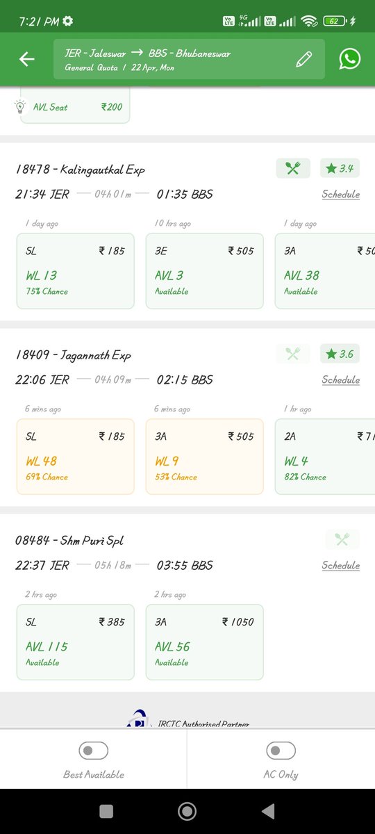 The railway is taking double money from passengers by giving a fancy name to the fare. If they care about passengers, they should keep the fare the same. The normal express fare from Jaleswar to Bhubaneswar is 500, but in the special train, it's 1000. The railway is getting