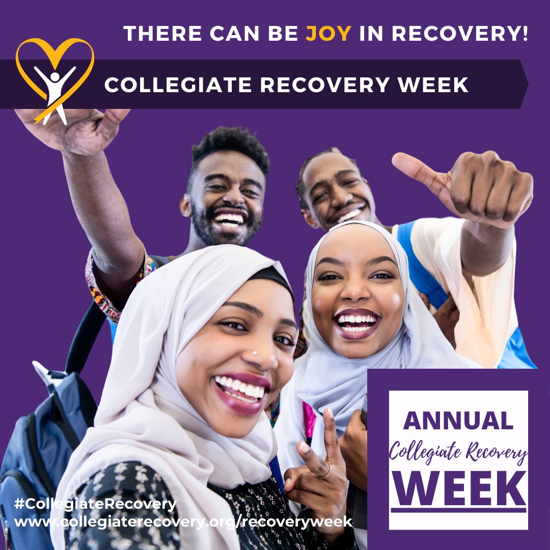 There can be JOY in recovery and when participating in #CollegiateRecovery programs, we have a lot of fun! Neither school or recovery are always easy, but they’re worth it when we support one another. #CollegiateRecoveryWeek #lionuprecovery