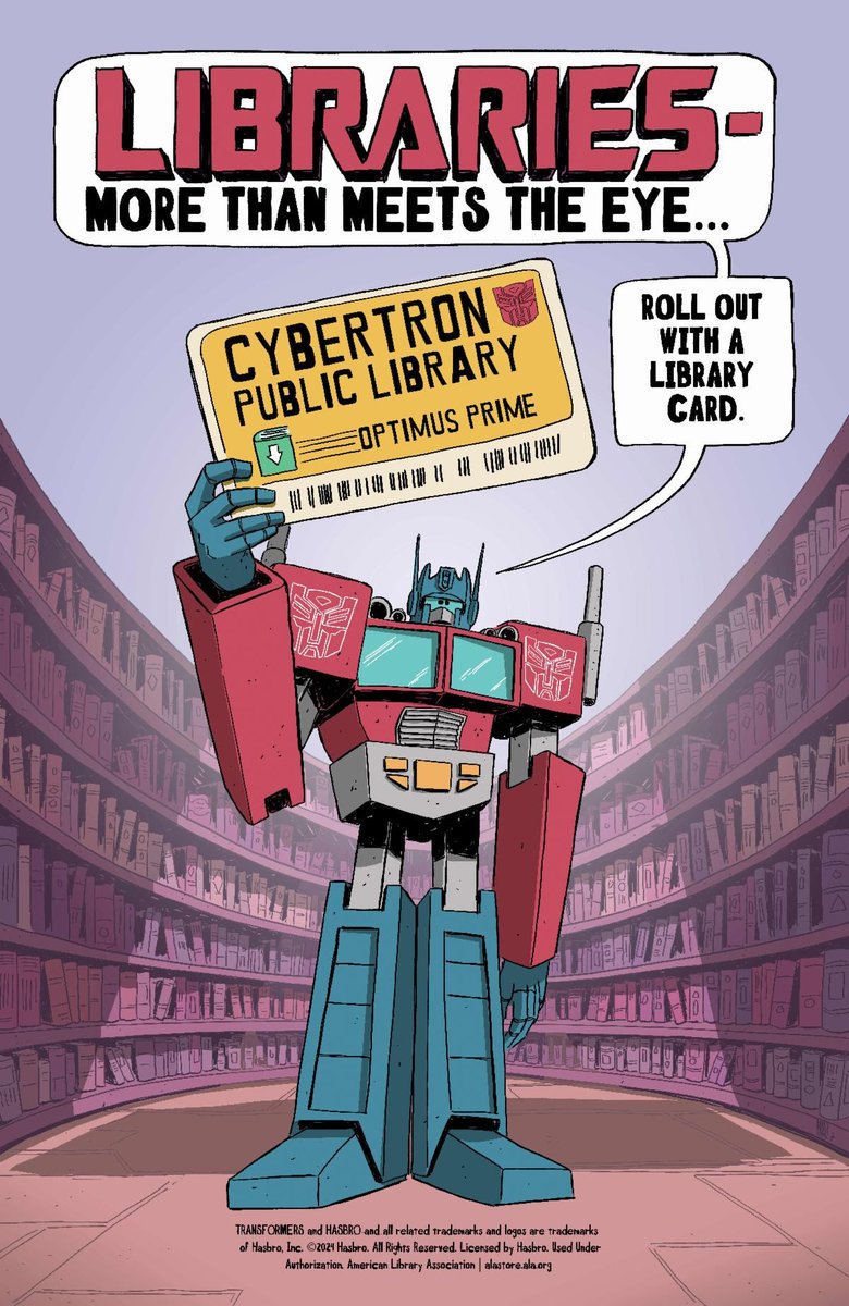 The TRANSFORMERS Are Ready to Roll Out for Library Card Sign-Up Month! @Skybound @alanews ow.ly/HgcL50RiKp6