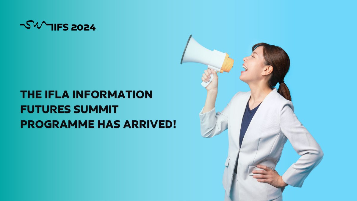 📣 The IFLA Information Futures Summit Programme is here! Our packed #IIFS programme will ignite your curiosity, spark meaningful discussions, & equip you with the tools to shape the future of information services. View the program at bit.ly/3JoAC32