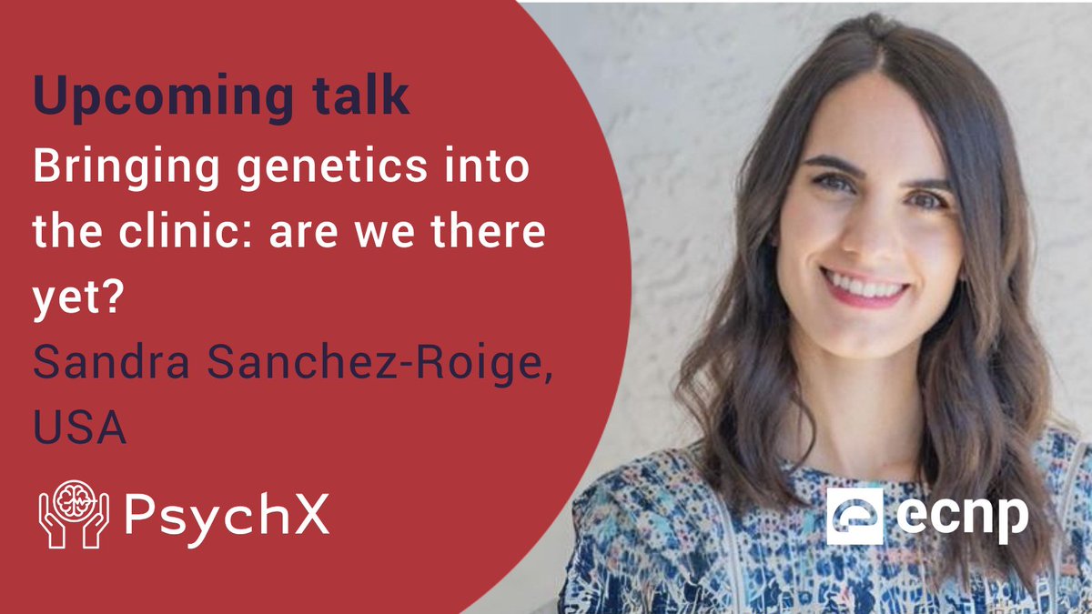 How do genetic factors influence psychiatric conditions? 🔍 Join this online talk from Sandra Sanchez-Roige, USA, on Monday 6 May, 16.30 CEST as she explores the most recent advances on the topic drawing on the field of #SubstanceUseDisorders. Read more: ecnp.eu/psychx-talks