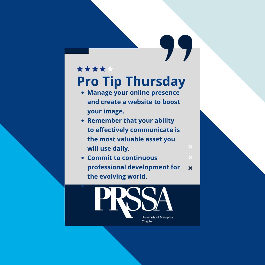 UofM PRSSA tweet media