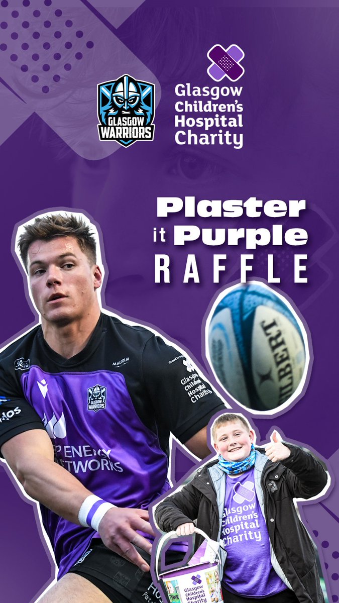 In partnership with our friends at @glasgowwarriors, the Plaster it Purple Raffle is now live! Prizes include:

🏉 Spa Day Experience at Turnberry Hotel
🏉 Signed Kyle Steyn Six Nations jersey
🏉 Meal for two at Gaucho Restaurant

bit.ly/GW_Raffle 💜