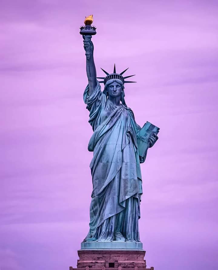 Statue of liberty in New York City.