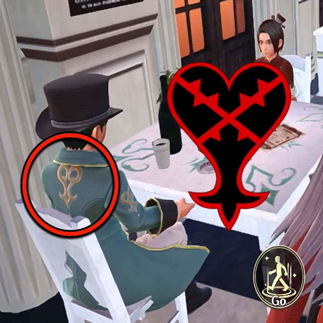 Interesting detail I've just noticed from Kingdom Hearts Missing Link is a new motif that NPC's around Scala Ad Caelum can been seen wearing on their coats. It resembles the Heartless Motif...

watch them pull 'most pureblood's are from those who perished during this era'