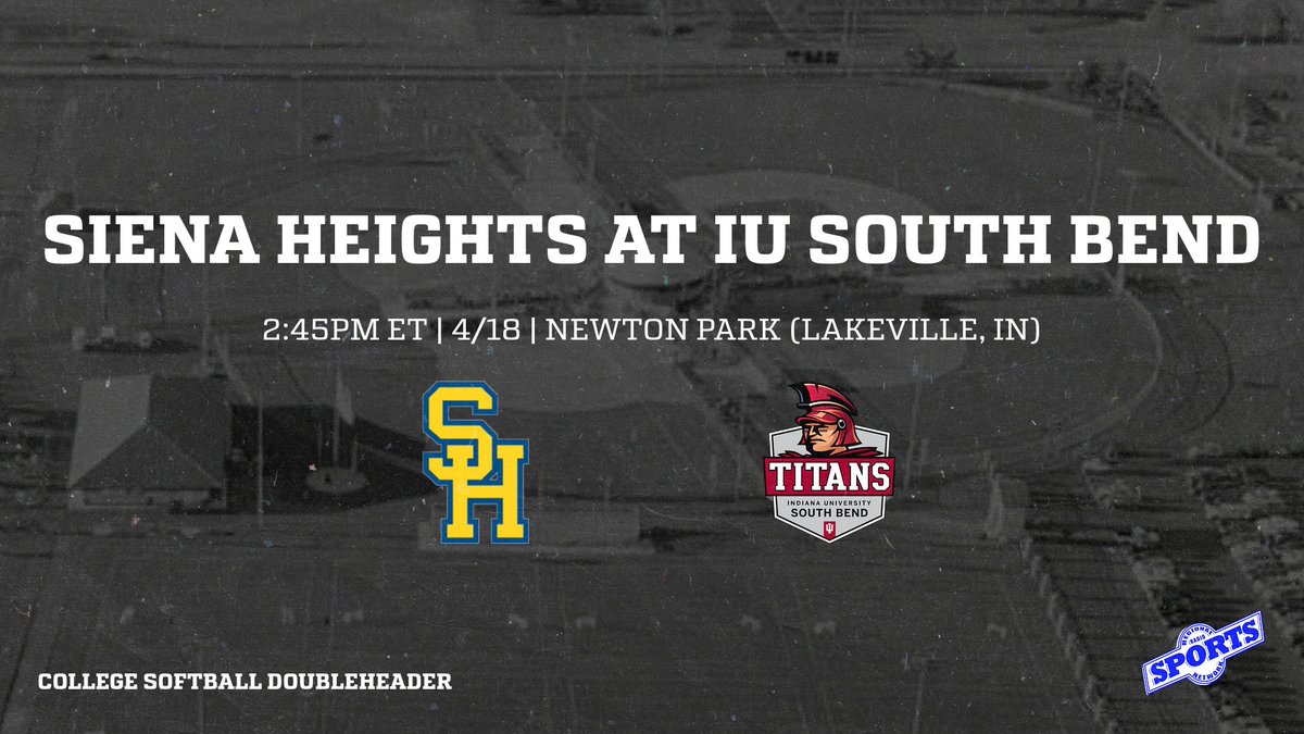 We've got college softball in action today as the IU South Bend Titans host the Siena Heights in a nonconference doubleheader! Join Tanner Camp at 2:45PM ET for pregame coverage from Newton Park in Lakeville! You can watch and listen on rrsn.com and our Facebook!