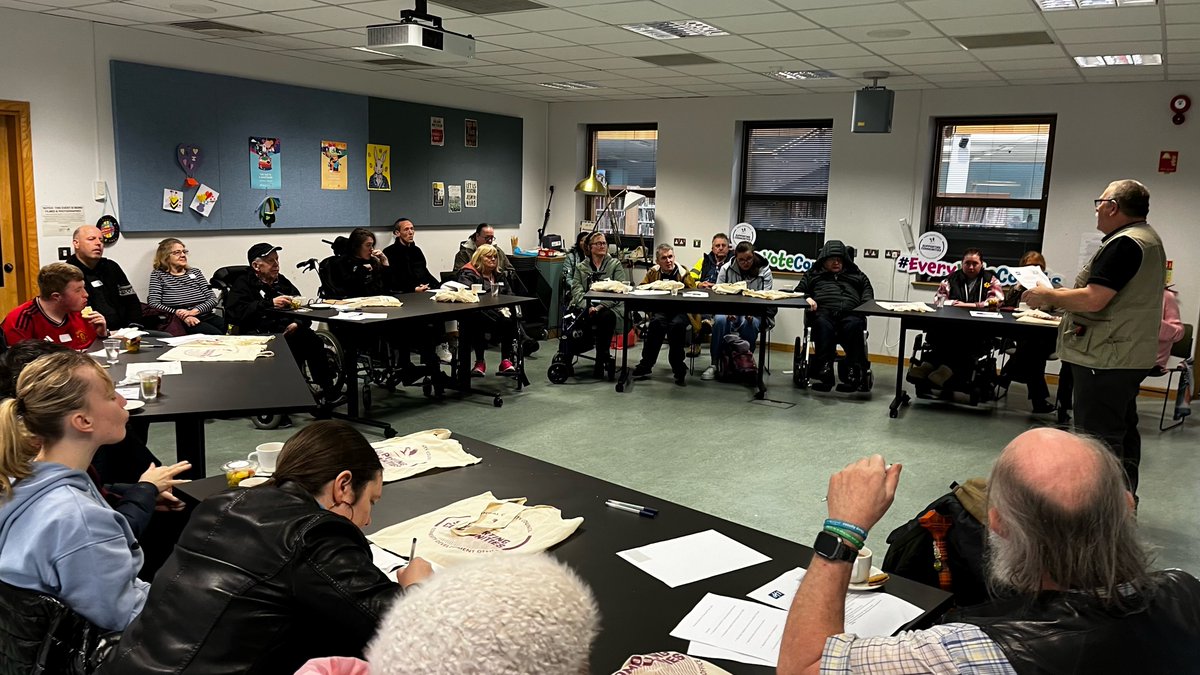 DFI's Development Manager PJ Cleere in full flight today at the @fingalcommunity event in #BlanchardstownLibrary for #EveryVoteCounts, the second of a series of workshops in preparation for the local elections #LE24. #DisabilityVotesCount @Fingalcoco