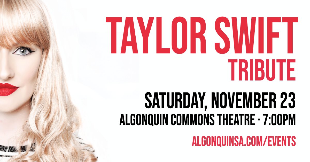 TICKETS ON SALE AT 10 AM FRIDAY, APRIL 19. OPEN TO ALL AGES! Join @jumpottawa and the Algonquin Students’ Association for an unforgettable tribute to Taylor Swift by Katy Ellis on November 23, 2024 @ACT_Ottawa! #TaylorSwift 3m