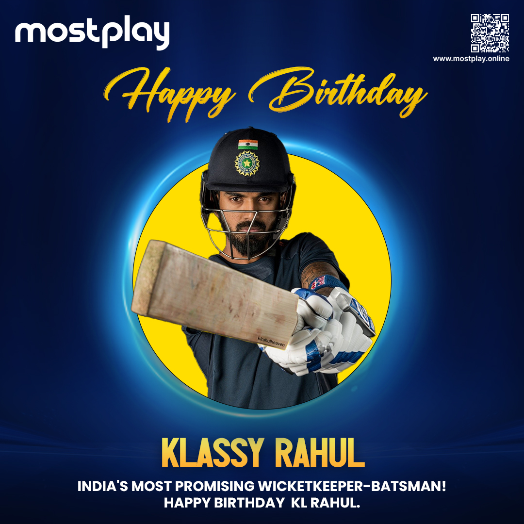 🎉Mostplay wishes Klassy KL Rahul a very Happy Birthday! ✨Comment your favorite KL Rahul knock and wish him a very happy birthday!👇🎁

#MostPlay #hbdklrahul #klrahul #klrahulbirthday
