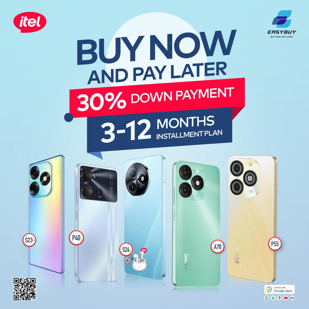 With just a 30% downpayment, you can own any @itelghana  phone of your choice and pay within 3 to 12 months. Amazing right?

All you need is an ID card and an active MoMo account to register

Which model do you need?
#itelS24 #itelmobile #easybuy #buynowpaylater #register