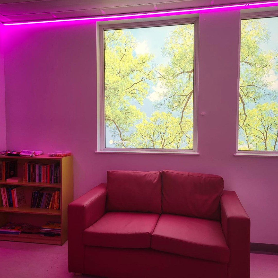 This week, we celebrated the launch of the newly refurbished Patient Room on the Katherine Monk Trauma Ward at King's. The team behind the project have created a serene environment with sensory lighting & calming nature scenes for patients to relax in a tranquil space.