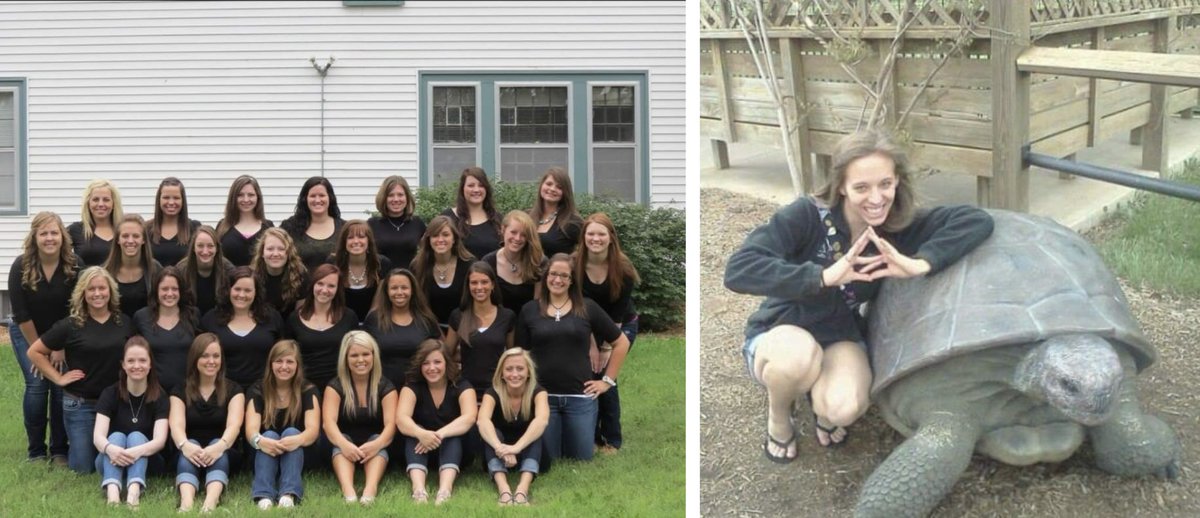KCAlumPanhel's tweet photo. Meet our 2024 Women of the Year! Next is Jeina Kummer from @DeltaZetaNatl @FHSUDeltaZeta. We love the “Then and Now” pics! #notjustfouryears https://t.co/Gr7Byf4JcD