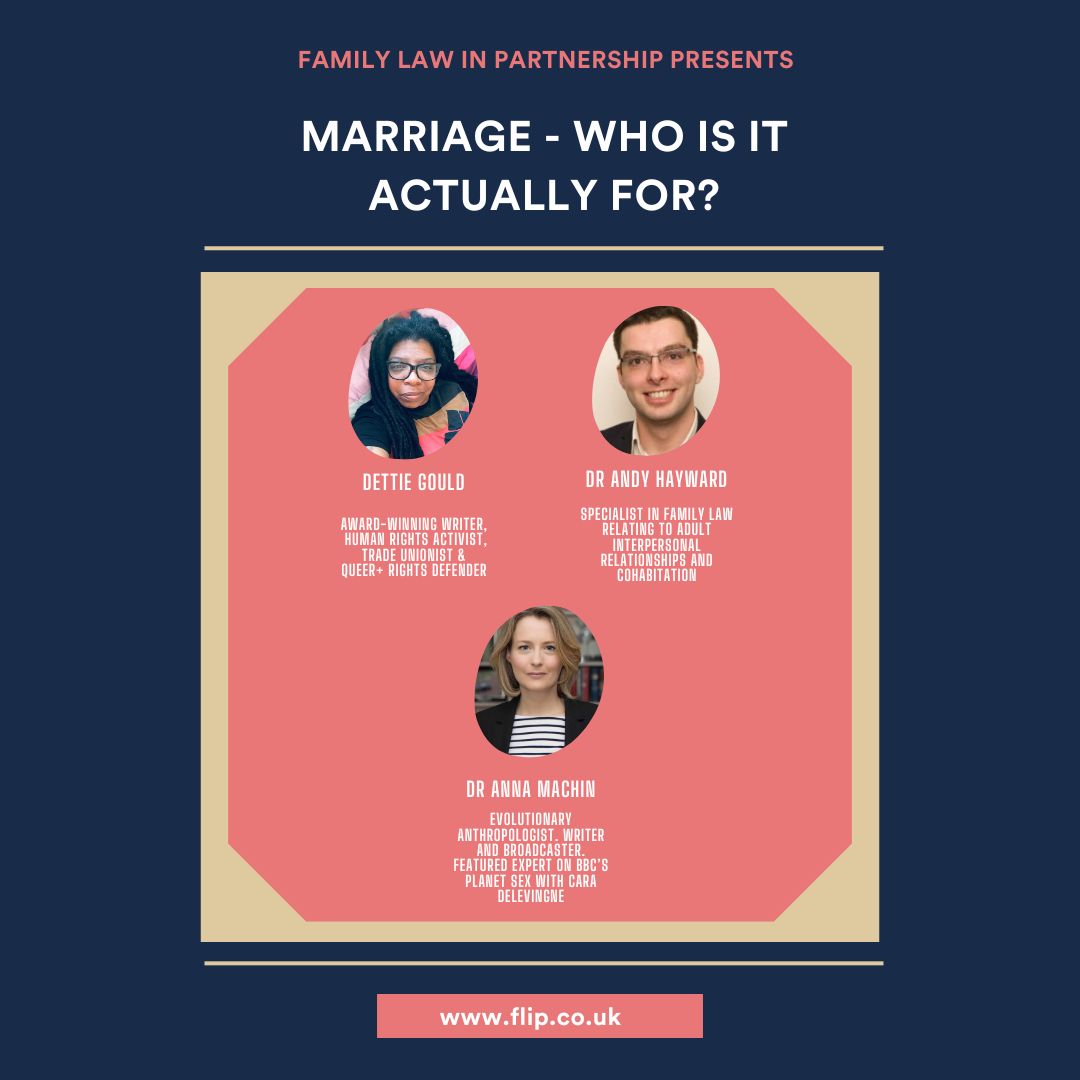 We are looking forward to our panel event tonight: Marriage - Who is it actually for? We cannot wait to meet our fantastic speakers, Dettie Gould, @DrAndyHayward and @dr_aMachin who will be delivering their thoughts on the subject followed by a Q&A session. #marriage #event