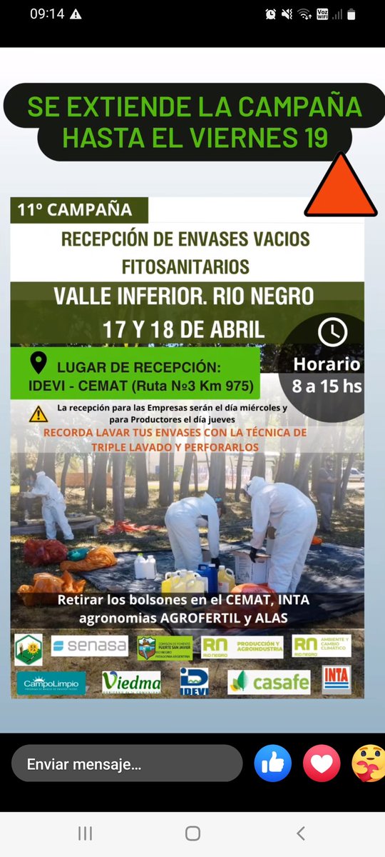 Se extiende la campaña hasta el viernes 19 de abril