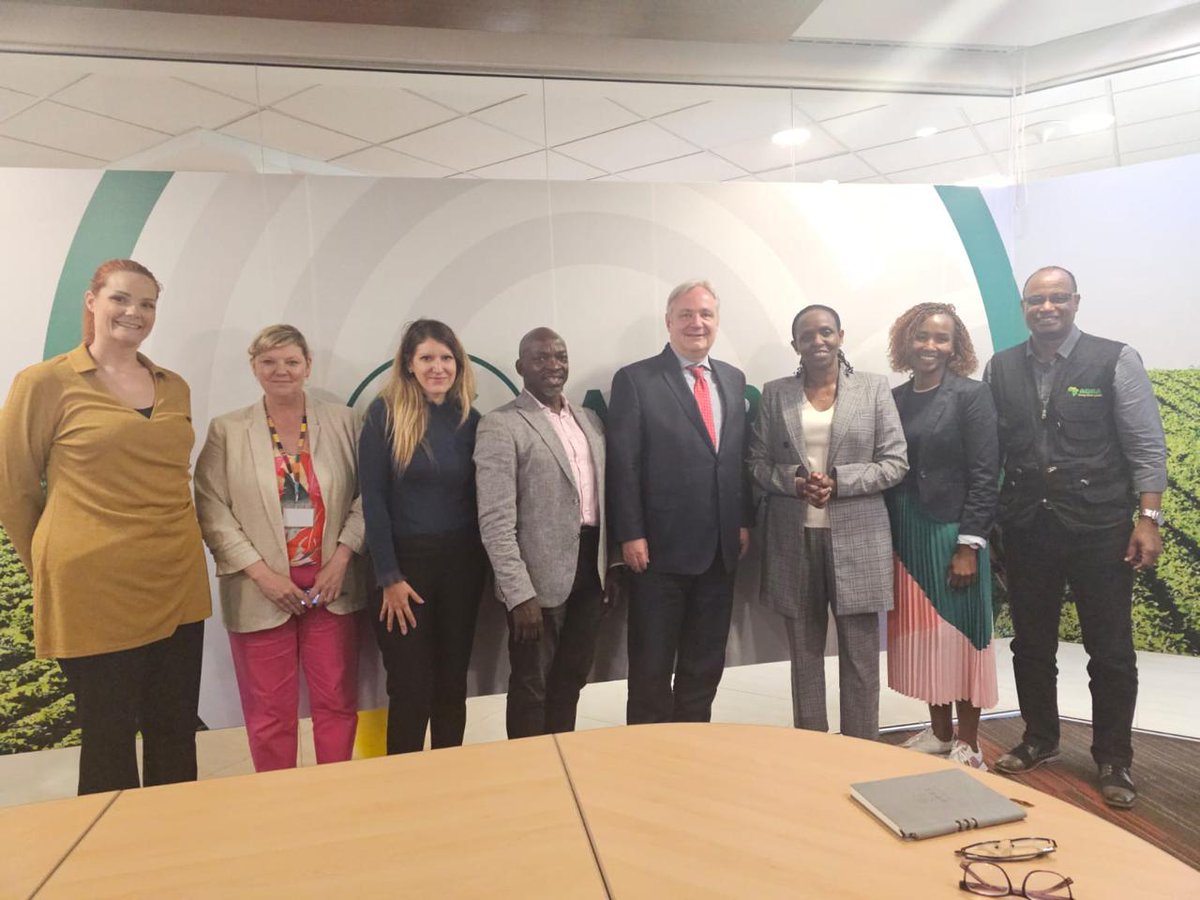 Food Systems | #Collaborations Today, Dr. Agnes Kalibata, President of AGRA, welcomed Richard Wilcox, Director of Partnerships at WFP, and Head of the Black Sea Grain Taskforce, for a fruitful discussion on collaboration. Together with Gloria Gabbard, Special Assistant to the…