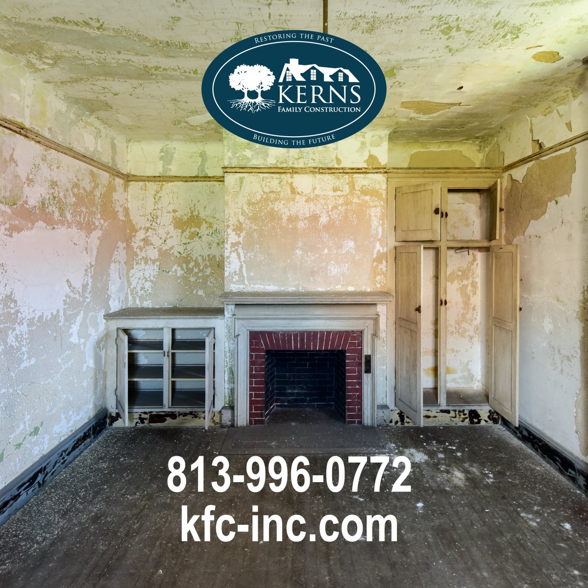 Are you in need of some serious renovation? Give Kerns Family Construction a call! 813-996-0772 🎉😀

#historicpreservation  #historical #restoration #kernsfamilyconstruction #thisplacematters #zephyrhills #pascocountyfl #fibercementsiding #flooring #roofing #jellyfishlighting