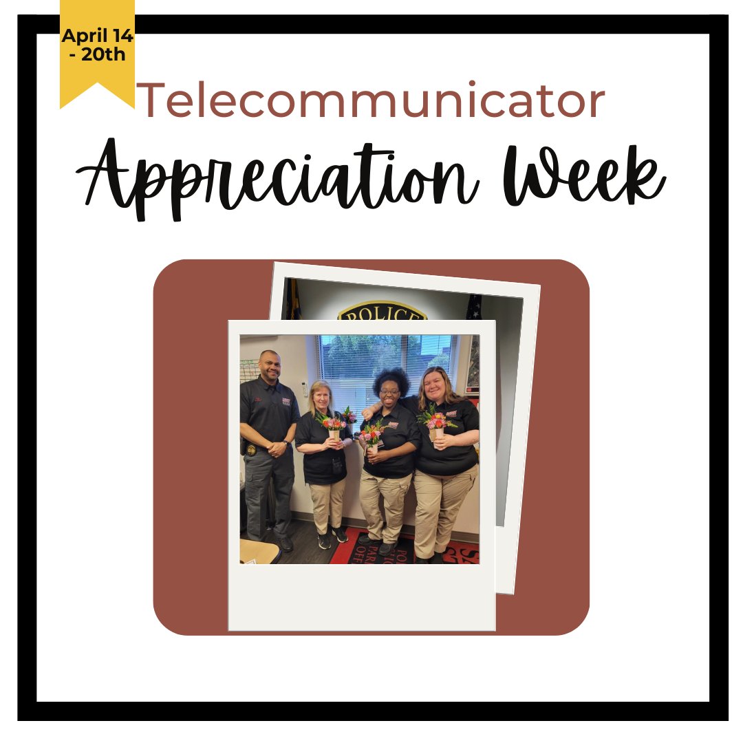 WSSUPolice's tweet photo. To the professionals employed in telecommunications, We appreciate the dedication you provide and for being the calm and guiding voice behind the scenes. Thank You!

#WSSUPD #911Dispatch #151 https://t.co/N6hpiqPX8Y