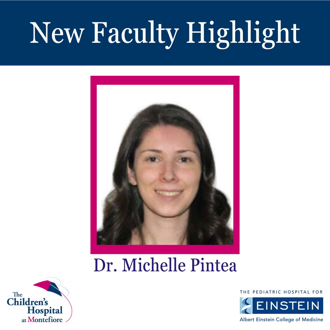 New Faculty! Michelle Pintea, MD, MPH will join the Division of #PediatricEmergencyMedicine at CHAM and faculty at @EinsteinMed. Dr. Pintea comes following training at @TrinityMedNews, @UHRainbowBabies, and @STLChildrens Welcome to the #CHAMily Dr. Pintea!