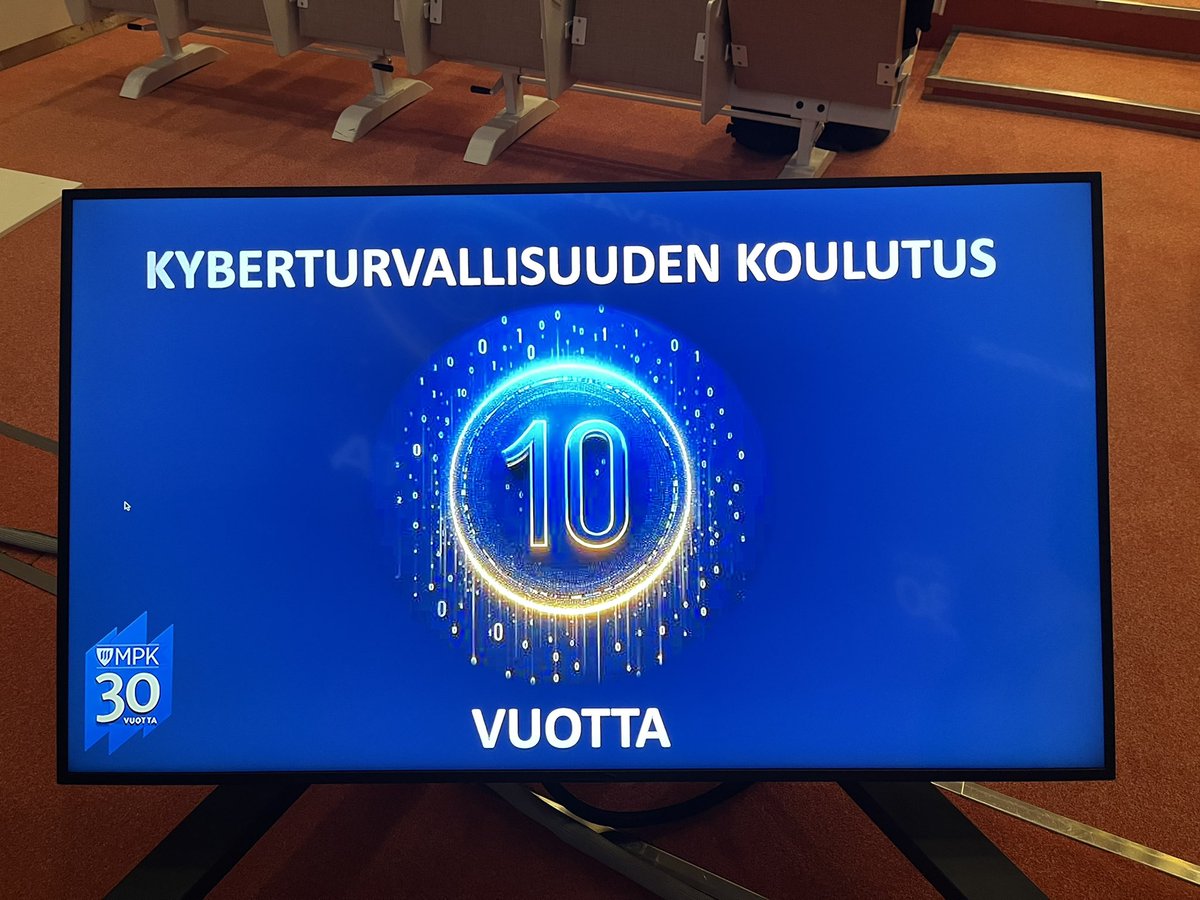 CapaPietilainen's tweet photo. Digiturvallisuus 2024 -messut Jyväskylässä 18.4. @MPKoulutus mukana ja osastolla B50. Kyber -tiimi juhlii 10 -vuotista taivaltaan. Käy tutustumassa koulutustarjontaamme! #vapaaehtoinenmaanpuolustus #koulutus #ilmapp @PanuMoilanen https://t.co/9X5qm9XvGp