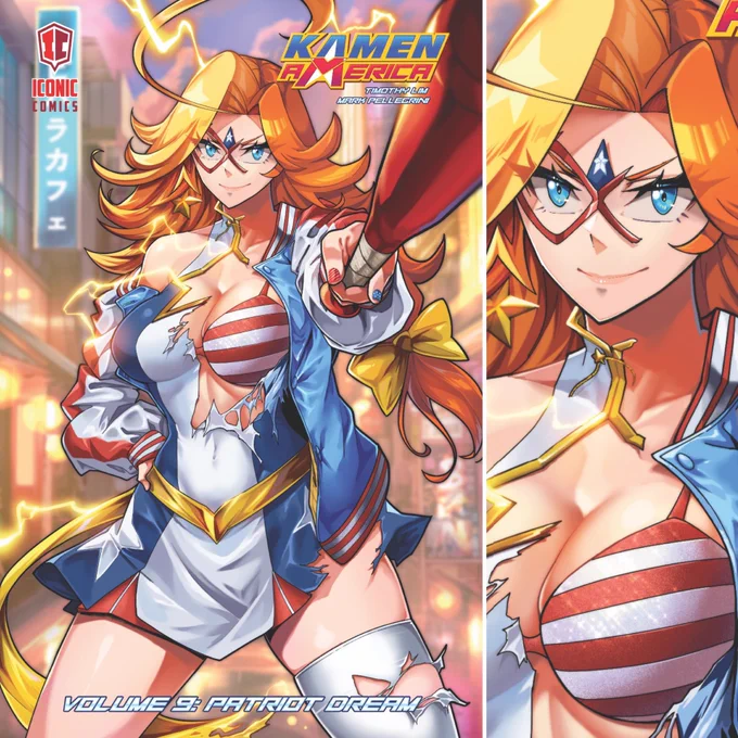 仮面アメリカ9巻、Kickstarter、indiegogo共に販売予約が開始されました!
今回、同梱販売されるスピンオフ外伝「仮面ラーメン」の表紙および作画を担当させて頂いております。
よろしくお願い致します!
https://t.co/XbFo5UjM73

https://t.co/CCVeXE3sdk 