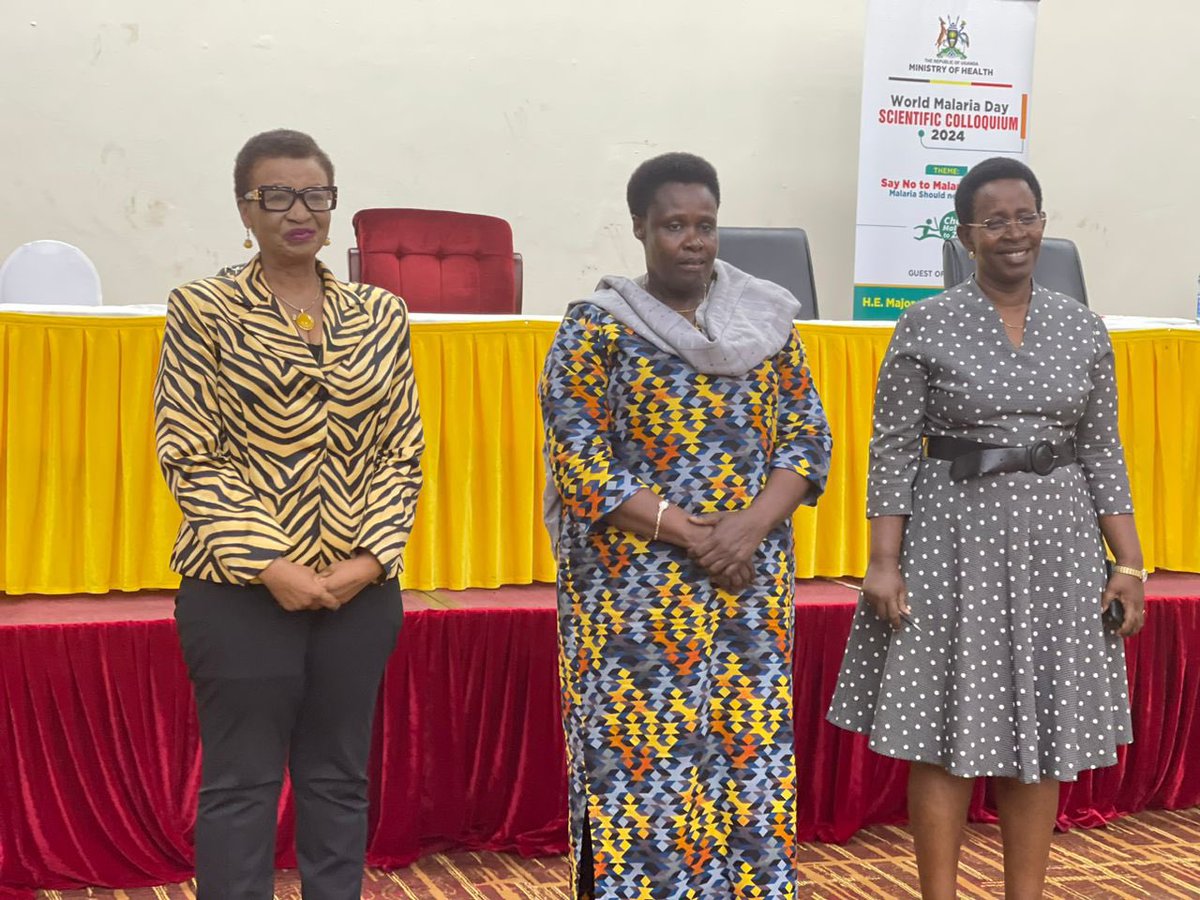 Permanent Secretary, @DianaAtwine was awarded by the Vice President H E @jessica_alupo for her tireless effort, support and guidance in #Uganda fight against #Malaria. This was during the #WorldMalariaDay Scientific Colloquium held in Kampala, today. #ChaseMalariaUG
