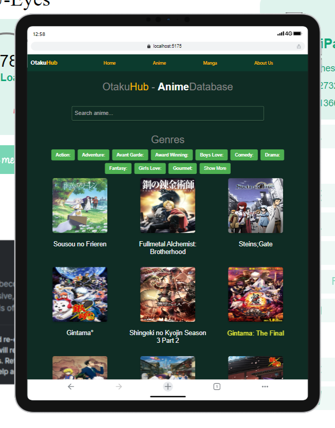 Wanmei_me's tweet photo. 🌟 #100daysofALXSE Days 20-22 🚀

🖥️ Enhanced Vue.js UI &amp; API 🌐 🎬 Unlocked anime/manga APIs 📚 🚀 Optimized JSON data loading 💻
Excited for more coding adventures! Stay tuned! 🌟 #WebDev #Anime #CodingJourney #ALXSoftwareEngineering #uiuxdesign #UIUXDesigner #coding https://t.co/FmJTfW9xDI
