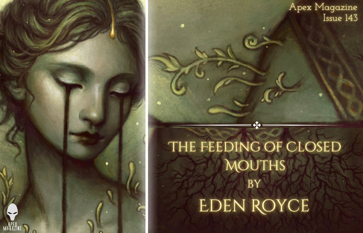 ✨ICYMI✨ 'The Feeding of Closed Mouths' by @EdenRoyce 'When the news said three more young men had been found dead in their homes, Grace knew her mother had come to town.' apex-magazine.com/short-fiction/…