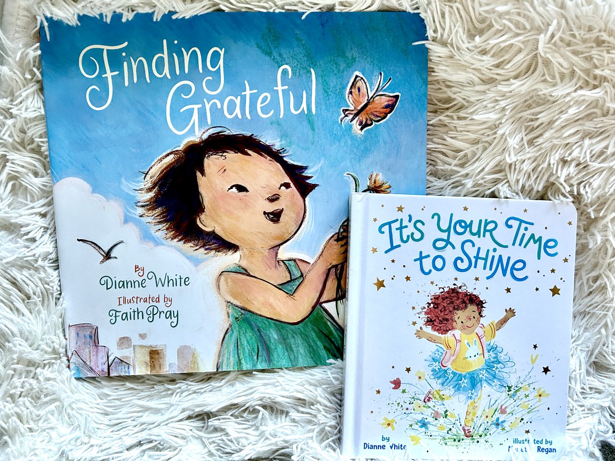 Check out these new #childrensbooks from @diannewrites FINDING GRATEFUL @faithpray7 @ChronicleKids & IT'S YOUR TIME TO SHINE Nanette Regan @SimonKIDS @barbfisch with positive messages for your child sincerelystacie.com/2024/04/childr… #kidsbooks #kidlit #booksforkids #picturebook #boardbook