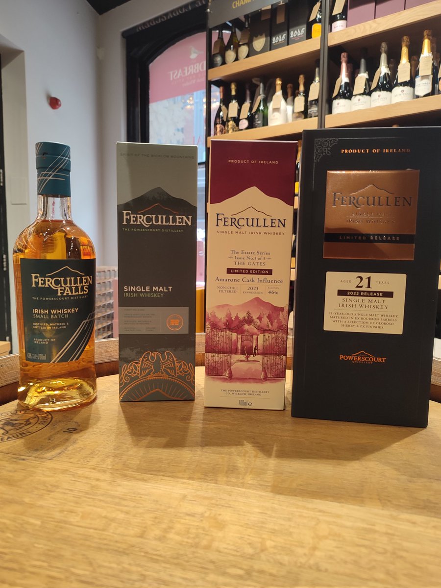 Join us today from 4pm to try the fantastic range of Fercullen whiskeys! #whiskeytasting