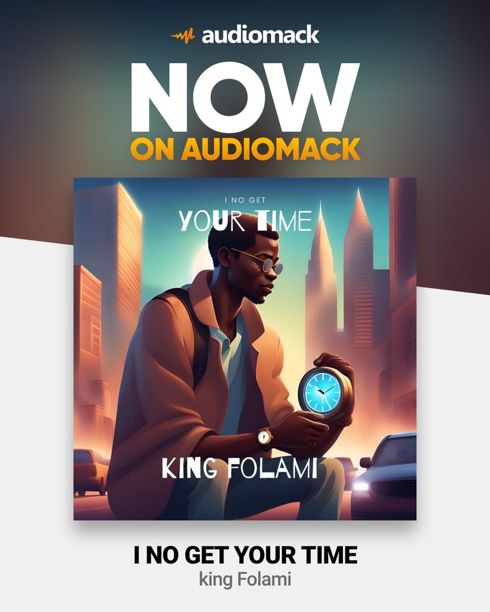 IamkingFolami's tweet photo. "📷 Need a vibe for your playlist? Check out 'I No Get Your Time' by King Folami on Audiomack! 📷 Click the link to listen now: I No Get Your Time 📷 #KingFolami #NewMusic #Audiomack"
📷
https://t.co/xa57vrlT48 https://t.co/gJLLMfktVQ