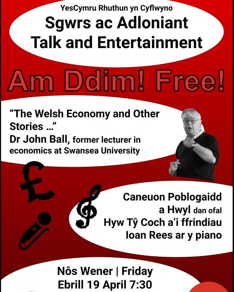 Nos Wener yng Nghlwb Rygbi, Rhuthun, yn ogystal a Dr John Ball... * Elfed Williams (cyn-Gad YC) * Wythawd 'Danny Boy' * Adroddiad Digri Ifan * Deuawd Rob ac Osian * Sgets AnniB * Unawd John K * Ioan yn codi canu ar y piano * A Hyw Ty Coch @dafadmynydd yn canu deuawd ar ben ei…