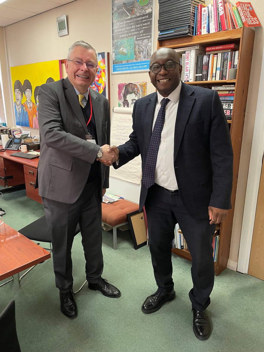 The <a href="/HMC_Org/">HMC (The Heads' Conference)</a> General Secretary, Dr Simon Hyde, was delighted to meet with Manny Botwe, inspirational head of <a href="/TytheringtonSch/">Tytherington School</a> &amp; <a href="/ASCL_UK/">ASCL</a> Vice President. Alongside a school tour, Simon &amp; Manny discussed the variety of challenges facing school leaders. Thanks Manny for all you do!