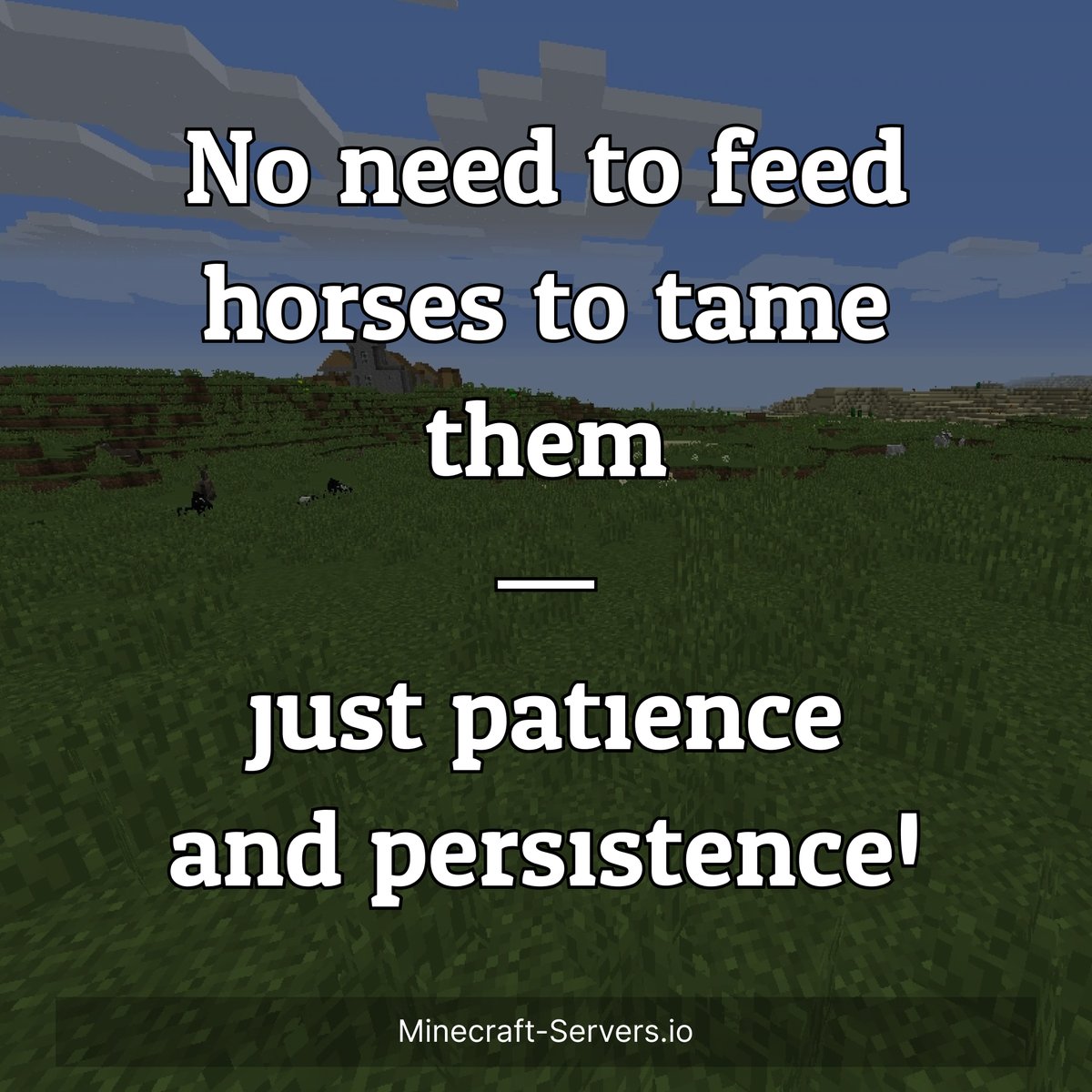 No need to feed horses to tame them—just patience and persistence! 🌟🏇 #Minecraft #GamingTips #HorseTaming