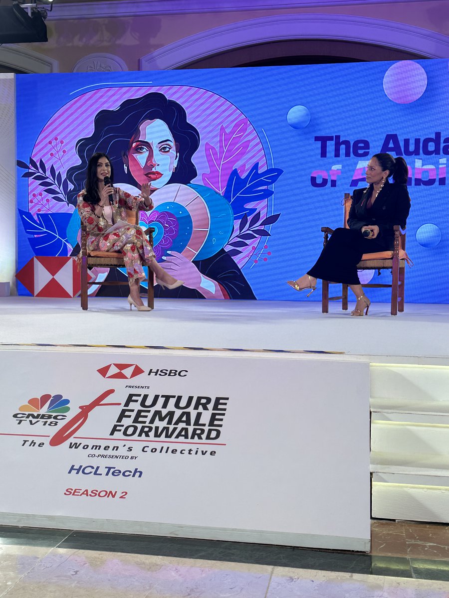 CNBCTV18News's tweet photo. #FutureFemaleForward | The Audacity of Ambition

@ShereenBhan in conversation with Fashion Designer- Entrepreneur-Actor @MasabaG on her journey, the story behind Netflix's series '#MasabaMasaba', the future plans of @HouseofMasaba & more  

Watch: https://t.co/D7tN5w3uYc 

@HSBC_IN @hcltech  @ITCCorpCom @FedExIndia @ficci_india  #Season2 #LeadershipCircle #FutureisHERs #FFFSeason2 #CNBCTV18 #GenderParity #PoweredByParity