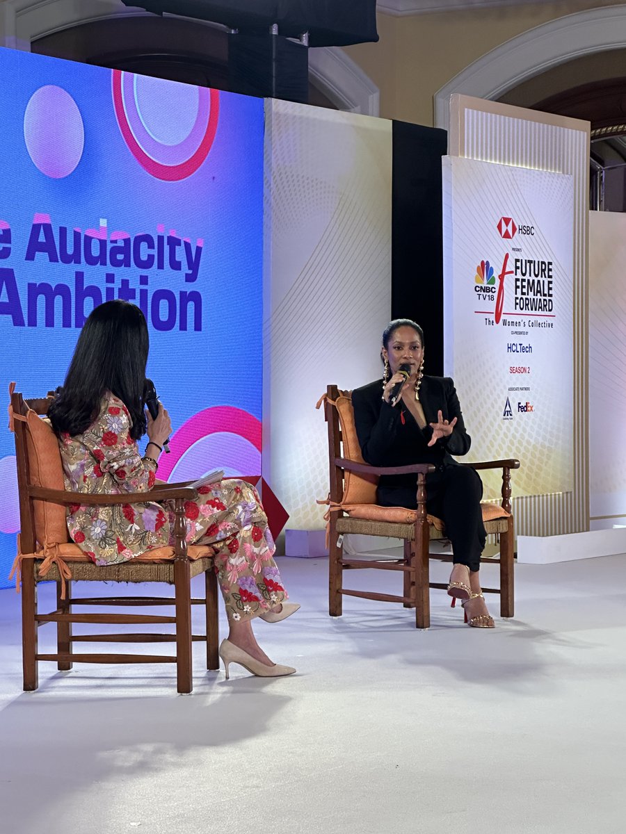 CNBCTV18News's tweet photo. #FutureFemaleForward | The Audacity of Ambition

@ShereenBhan in conversation with Fashion Designer- Entrepreneur-Actor @MasabaG on her journey, the story behind Netflix's series '#MasabaMasaba', the future plans of @HouseofMasaba & more  

Watch: https://t.co/D7tN5w3uYc 

@HSBC_IN @hcltech  @ITCCorpCom @FedExIndia @ficci_india  #Season2 #LeadershipCircle #FutureisHERs #FFFSeason2 #CNBCTV18 #GenderParity #PoweredByParity