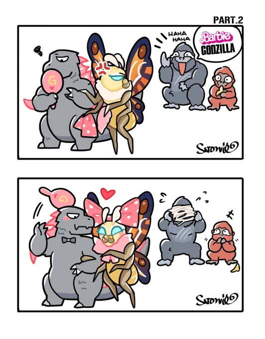 Godzilla|
"No one can laugh my Godzilla." Mothra is the sweetest angel!🥰❤️
-
#Godzilla #GodzillaXKong #gothra 