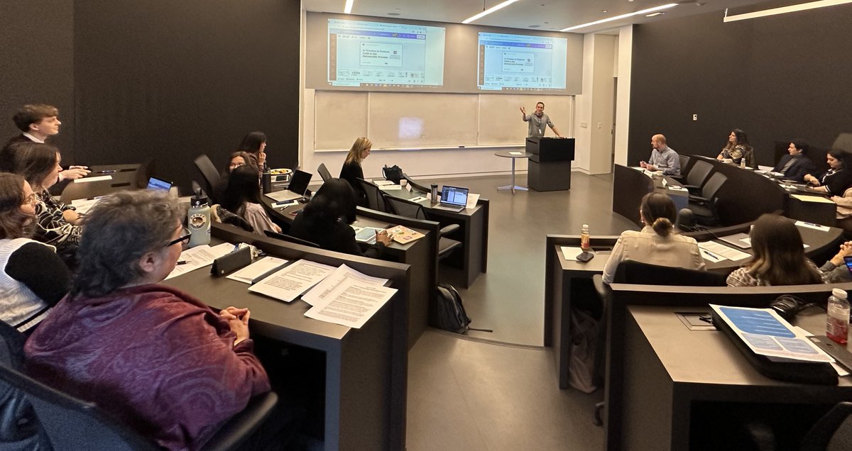 BalsillieSIA's tweet photo. Mike Schroeder, Associate Dean of @au_sis, warmly welcomes the teams as they gear up to participate in the Technology Governance Policy Challenge - a transformative learning experience for graduate students. #TGPC #TechPolicy https://t.co/3T28qAY5iV