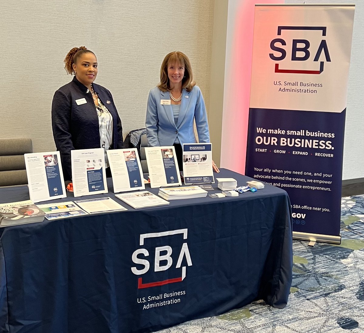 SBA_Connecticut's tweet photo. Join team members ⁦@Neesha0429⁩ and ⁦@shericote10⁩ at today’s ManufaCTure Connect with ⁦@ManufactureCT⁩ all day. Look for our table at the brand new Bristol Event Center. https://t.co/o2VA36EiSZ