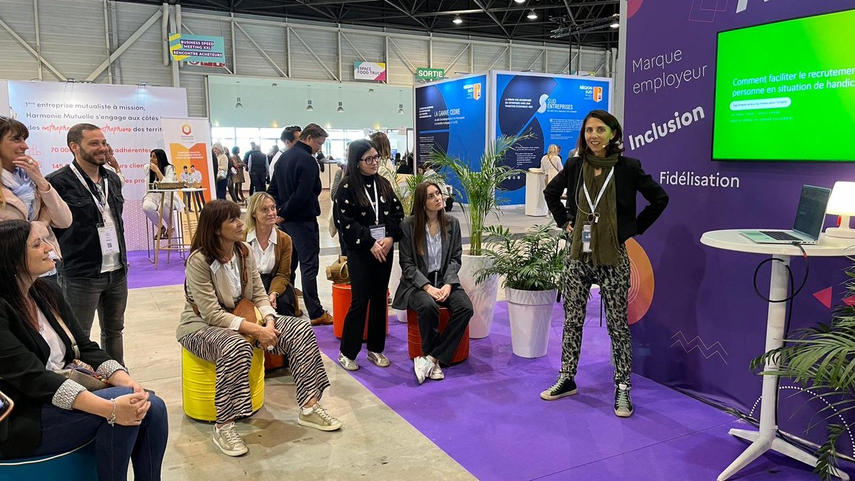 Fidéliser les jeunes diplômés, faciliter le #recrutement d’une personne en situation de handicap, tout savoir sur l'immersion professionnelle et le job dating inversé...

Carton plein pour les nombreux ateliers proposés aujourd’hui sur notre stand à #MadeInPMESud 😉⤵️