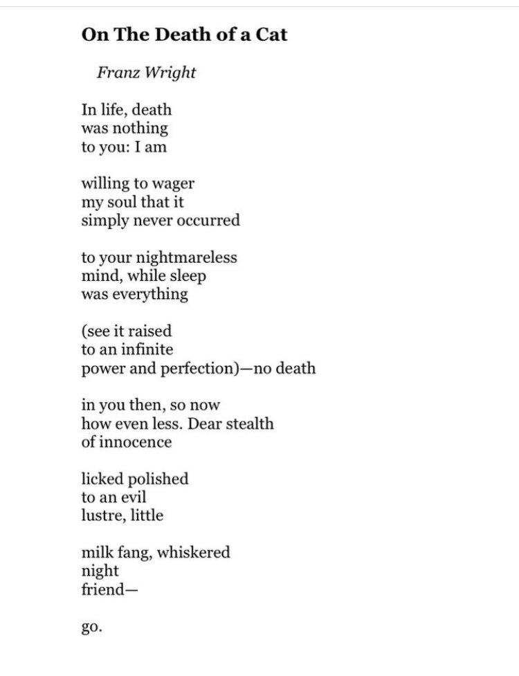 Today's Poetry Thread: GRIEF Here's a stunner. Feel free to add poems.