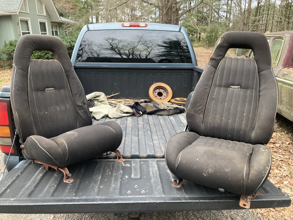 Got my PMD seats back. They’re beautiful and extremely comfortable. Considering what I started with, (third picture) these were worth every penny.