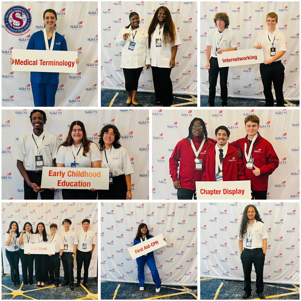 Congrats once again to the winners from the @skillsusafl State Leadership and Skills Conference . Next stop Atlanta, Georgia 4 Nationals. #SheridanTech @SheridanTechHS @Reg5SkillsUSAFL @SkillsUSA Our students won: 14 GOLD MEDALS 🥇 3 SILVER MEDALS 🥈 2 BRONZE MEDALS 🥉