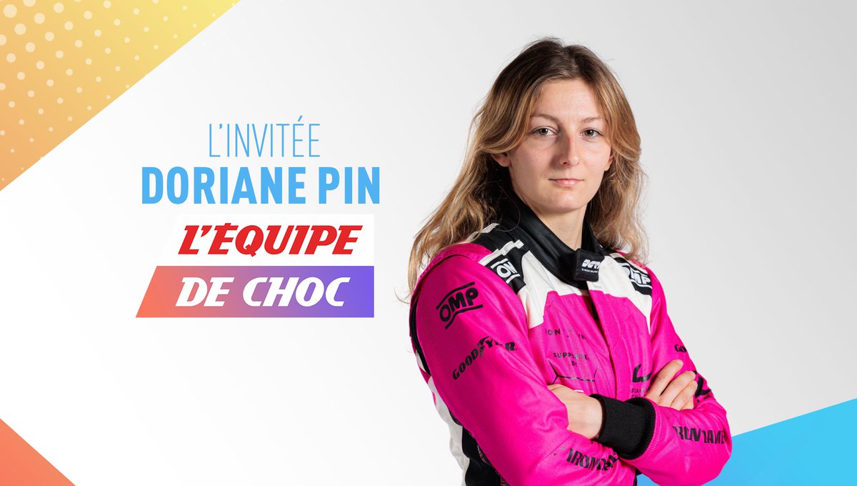 Doriane Pin, pilote de l'académie Mercedes F1 et des Iron Dames sera dans l'Équipe de Choc dès 15 h 50 ! #EDC @DorianePin