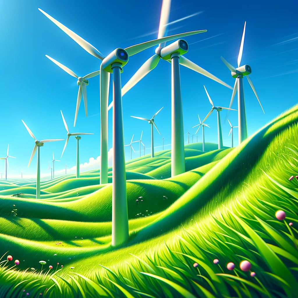 As the wind whispers through the blades, wind turbines quietly work towards a world powered by nature's own renewable energy. Let's amplify their impact! 
#RenewableEnergy #WindPower #WindEnergy #GreenTech #Sustainability