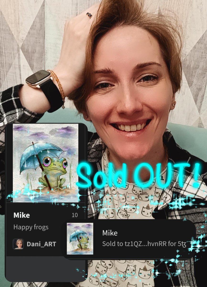 🤯SOLD OUT!🤯 😭😭😭😭😭😭😭😭😭😭 THANK YOU @yianak1s 😭 I'm very happy that you liked my artwork🐸😘✨ Thank you for support!!!🎉