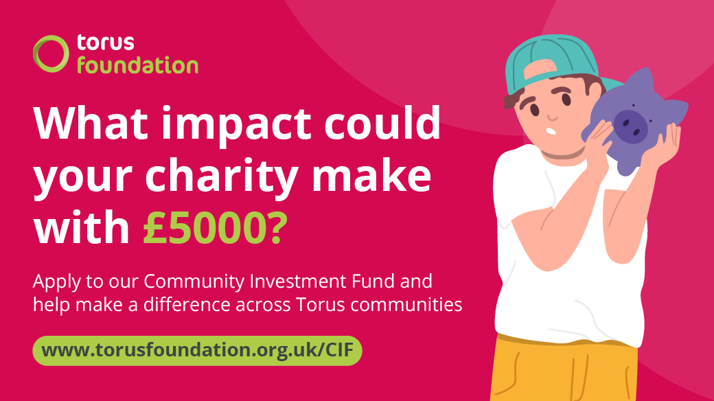 🚨Our Community Investment Fund is BACK, and BIGGER than ever! As well as our £1500 grants, we are awarding 3 charities a whopping £5000 each! If you are a charity/organisation helping Torus tenants, we want to hear from you. torusfoundation.org.uk/news/post/our-… DEADLINE: FRIDAY 21 MAY 24