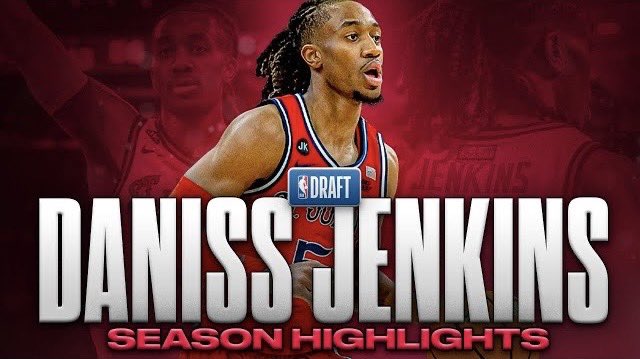 St.John’s Daniss Jenkins game 1 stats at the Portsmouth Invitational Tournament — 10 PTS — 5 REB — 1 AST — 1 STL Full Season Highlights now available on our YouTube ⬇️ 📺| youtu.be/wD6EwLcG_6o?si…
