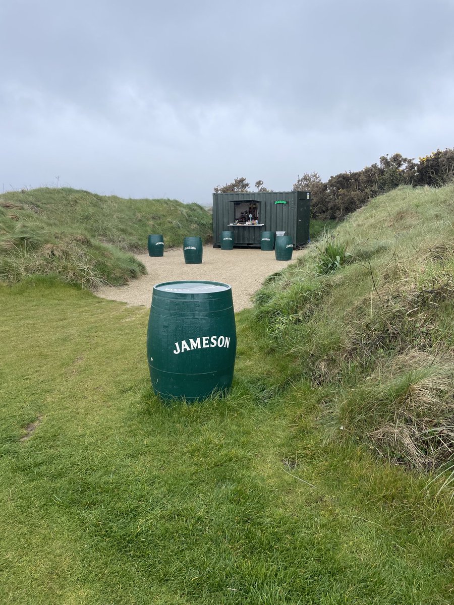 When you’re in Ireland and playing the Jameson Golf Links at Portmarnock you wander upon one of the coolest halfway houses in golf. And yes, it’s those Jamesons.