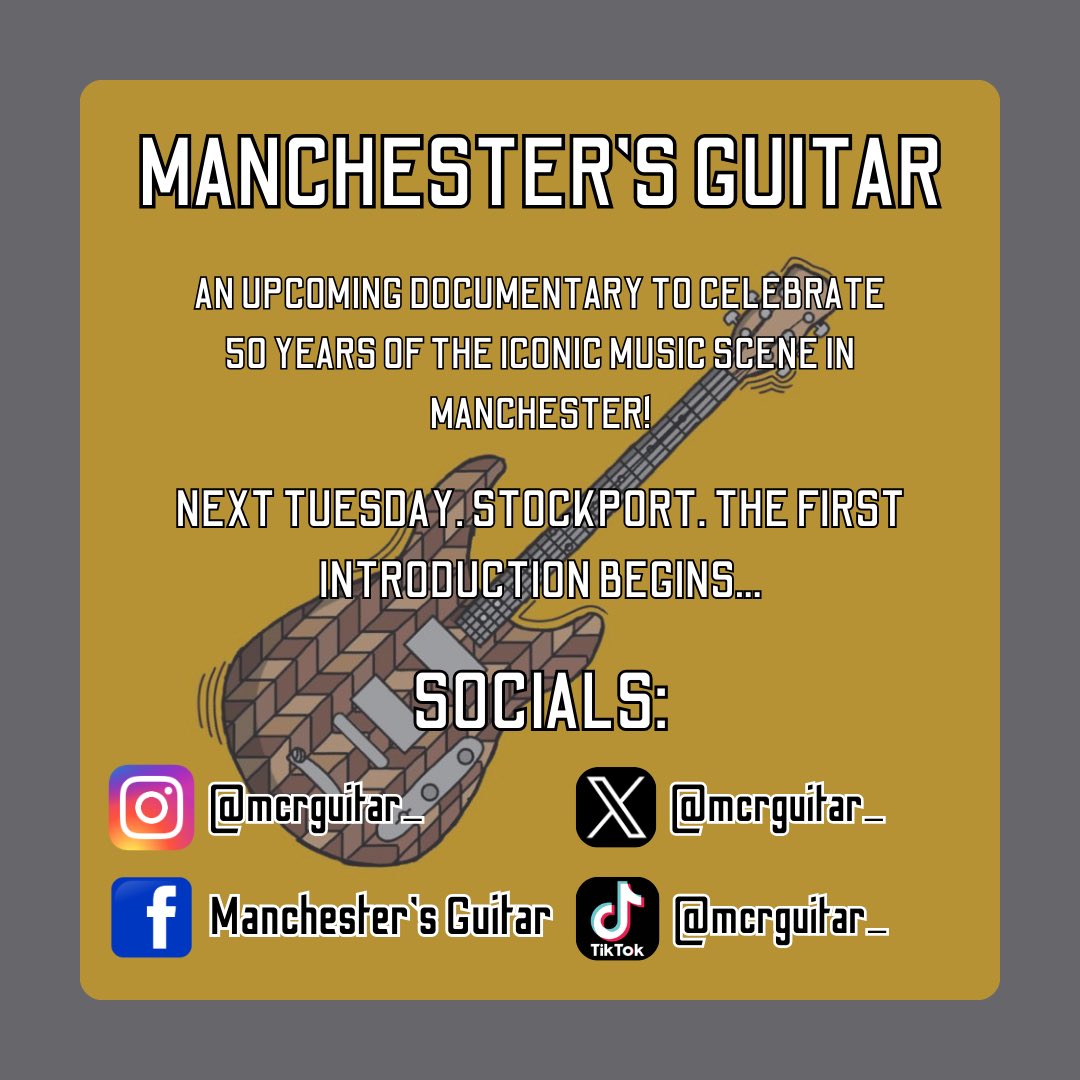 SEND THIS POST TO THE TOP 3 PEOPLE WHEN YOU TAP THE SHARE BUTTON TO SPREAD THE WORD!!🙌🏼

The anticipation is real and we cannot wait to see you all there! ❤️

#ManchestersGuitar #manchestersguitarproject