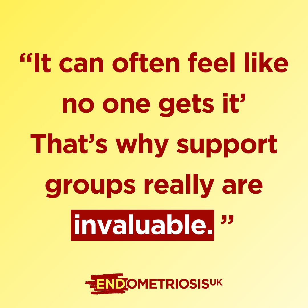 Our support services are run by trained volunteer with lived experience of endometriosis and provide a variety of ways to connect with others, providing valuable peer support from people who 'get it' 💛 ⁠For more information, please visit: endometriosis-uk.org/get-support